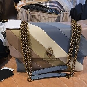 Kurt Geiger Multicolor Striped Shoulder Bag